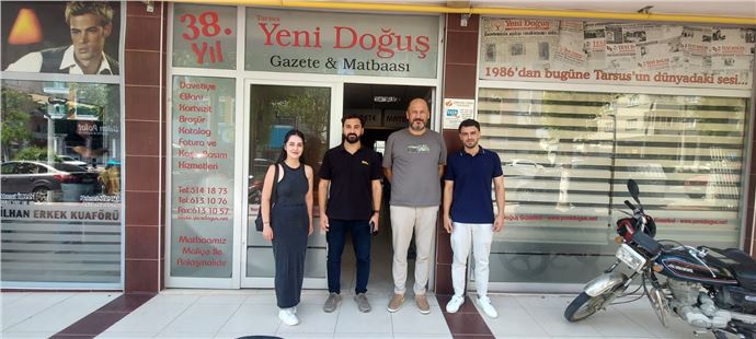 Mersin İnşaat Mühendisleri Odası Tarsus Temsicisi Alican Kaplan’dan Gazetemize Ziyaret